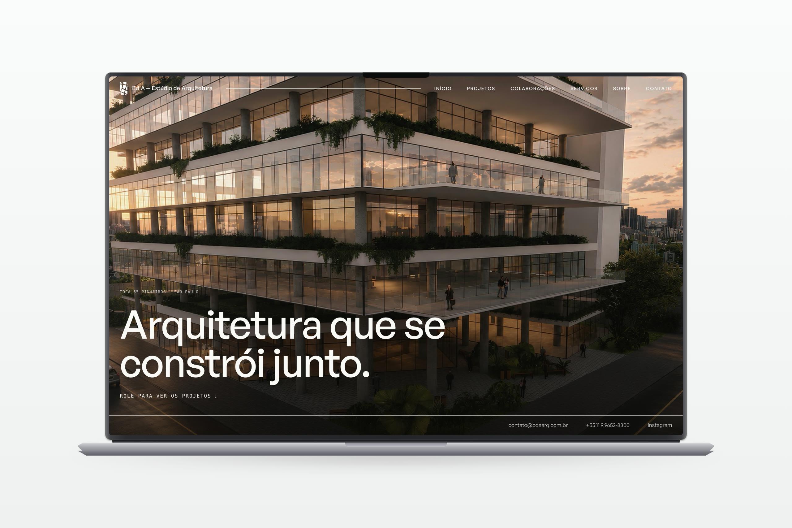 Bd'A — capa do projeto