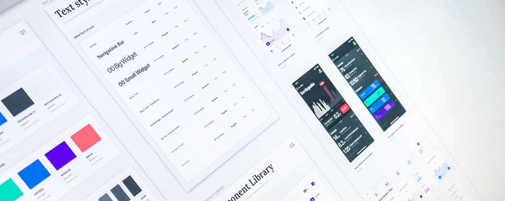 Design system versus guideline: documentação visual comparada lado a lado